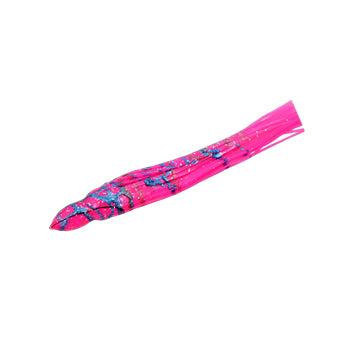 Blue glitter/silver glitter w/ 2 pink veins Octopus