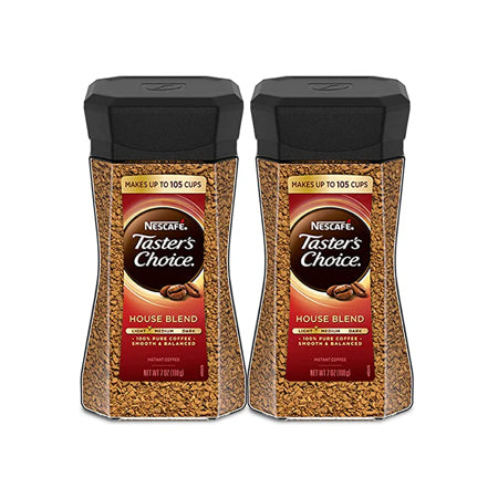 Nescafe Taster's Choice House Blend Instant Coffee, 7 Ounce (Pack of 2)