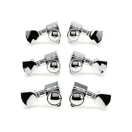 502CK Roto-Grip Locking Rotomatic Tuners - 3+3 Chrome with Keystone Buttons