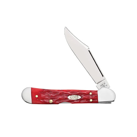 POCKET KNIFE MINI COPPERLOCK - DARK RED BONE CS - PEACH SEED JIG