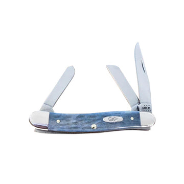 Gray Bone Medium Stockman, Long Closed: 3 5/8 inches
