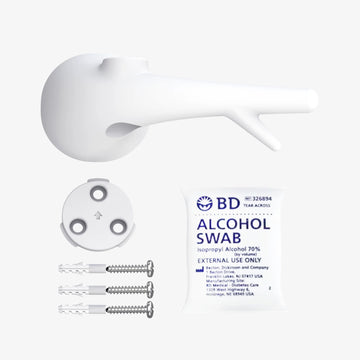 Lollipop Wall Mount Set / Three Adhesive Hangers