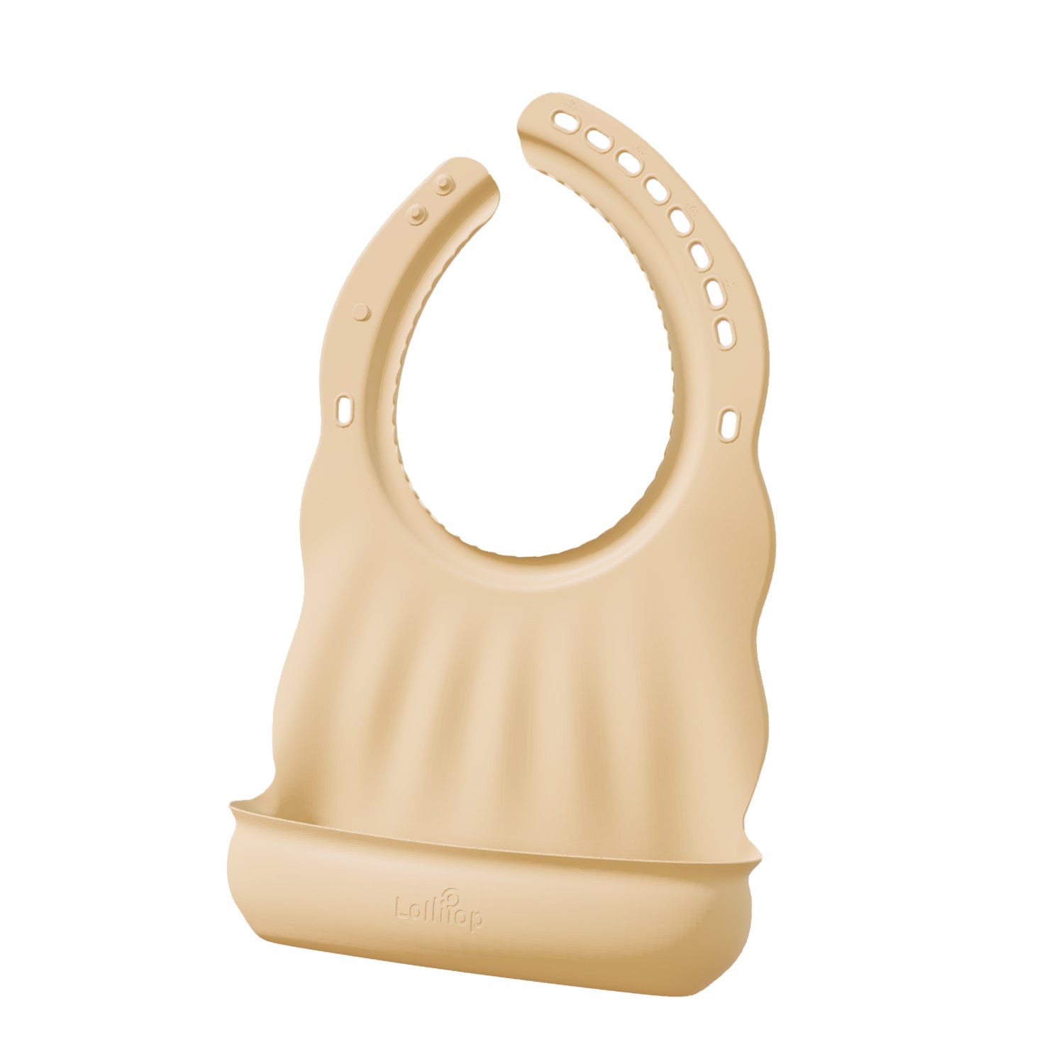 Lollipop Silicone Baby Bibs (Buttermilk)