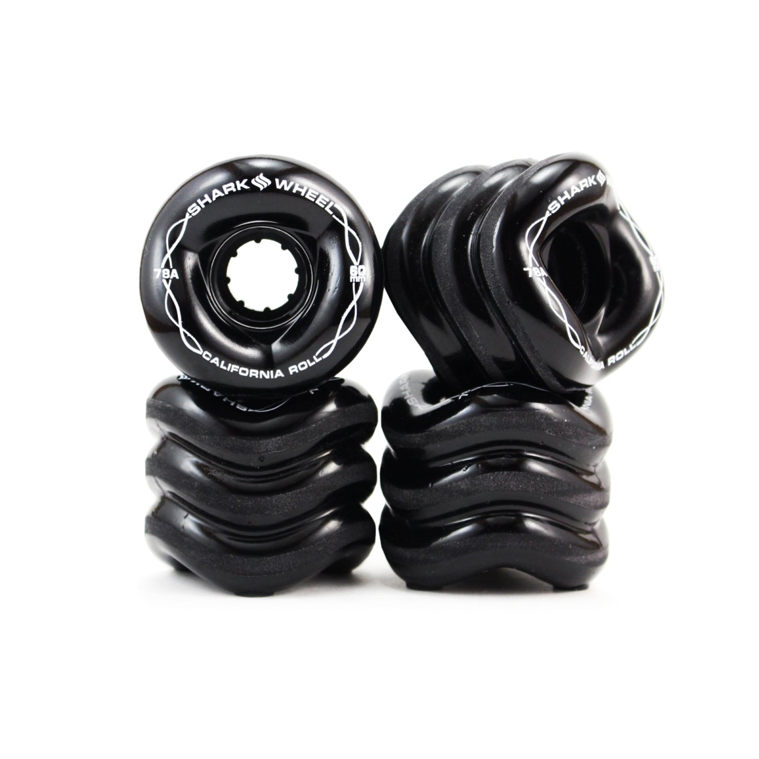 Shark Wheel 60MM, 78A Black California Roll