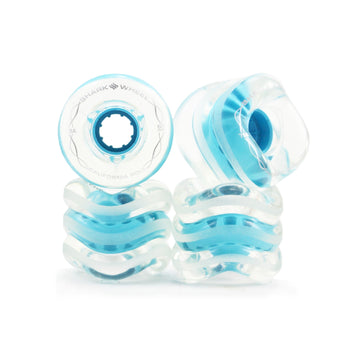 Shark Wheel 60MM, 78A Clear With Blue Hub California Roll