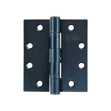 Hinge Outlet Square Ball Bearing Commercial Door Hinges,Heavy Duty Steel, Non-Removable Pin (4.5 Inch x 4 Inch, Black, 2 Pack)