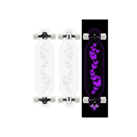 Clear Butterfly Longboard
