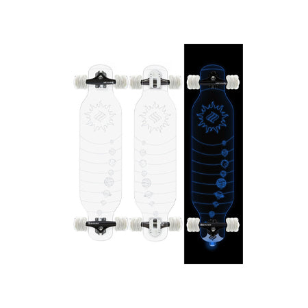 Clear Galaxy Longboard