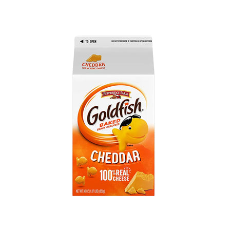 Goldfish Cheddar Crackers, Snack Crackers, 30 oz carton