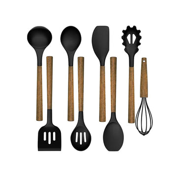 Silicone Cooking Utensil Set, Umite Chef 8-Piece Kitchen Utensils Set