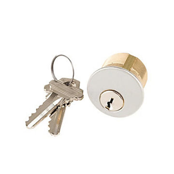 Pin 1 Inch Mortise Cylinder, Satin Chrome