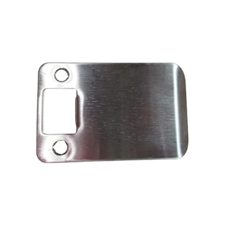 Extended Lip Strike Plate in satinless Steel