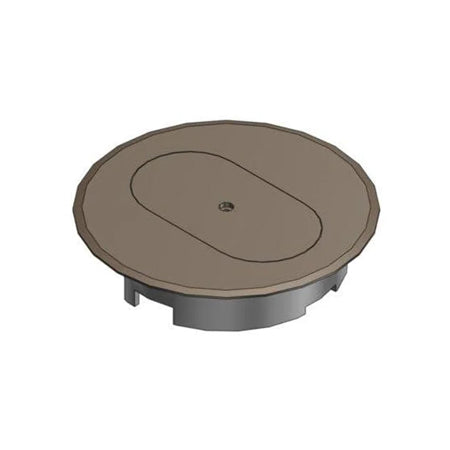 E97DSB Round Duplex Receptacle Cover, Diameter: 5", Non-Metallic
