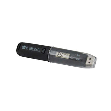 EL-USB-2-LCD Temperature Logger, Black.