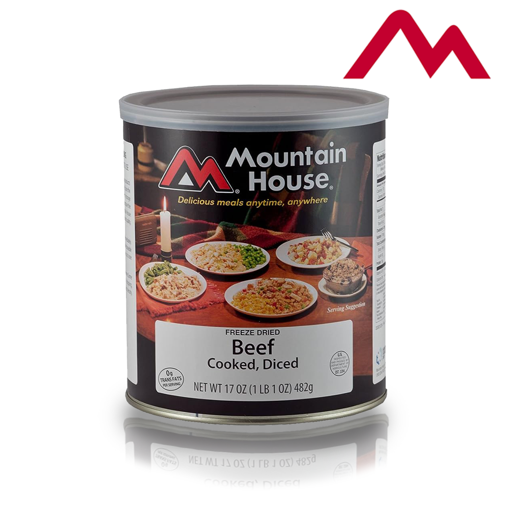 Mountain House Diced Beef | Freeze Dried Survival & Emergency Food | #10 Can | Gluten-Free