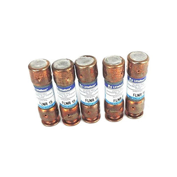 Littelfuse FLNR15 FLNR 15A Littelfuse 250 VAC RK5 Time Delay (5 PACK)