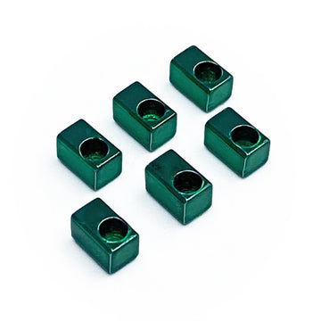 Floyd Rose Insert Blocks, Stainless Steel (6) - Green