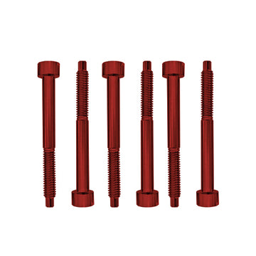 Floyd Rose String Lock Screws, Stainless Steel (6) - Red