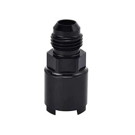 Male Flare to 3/8 SAE Quick Disconnect Female EFI Aluminum Fitting Adapters Black