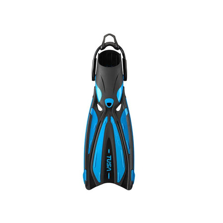 TUSA Solla Fins with Bungee Strap - Fishtail Blue