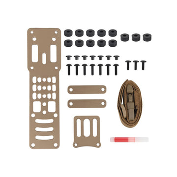 Tactical Sinking Holster Leg Hanging Extension Plate Adjustable Metal Modular Holster Adaptor Leg Drop Organizer