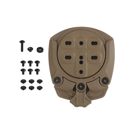 Tactical Gun Holster Adapter,Drop Leg Platform Adapter 360 Degree Revolve Quick Locking Gun Modular Holster Adapter Base Accessories