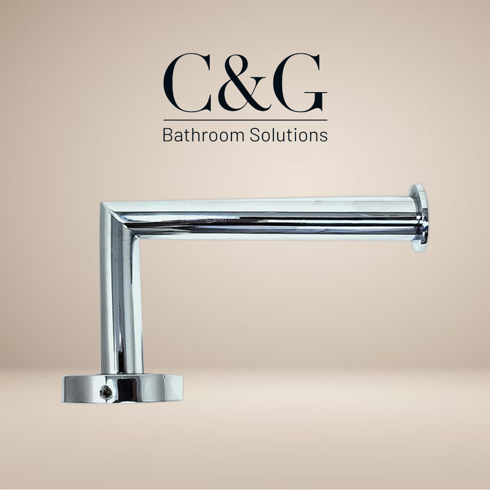 Stainless Steel Toilet Paper Holder by C&G Bathroom Solutions - Rust-Free Wall Toilet Paper Holder for Bathroom & Kitchen - Easy to Maintain Toilet Paper Holders, Fit Every Bathroom Style.