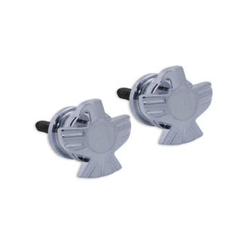 Artist strap button eagle chrome