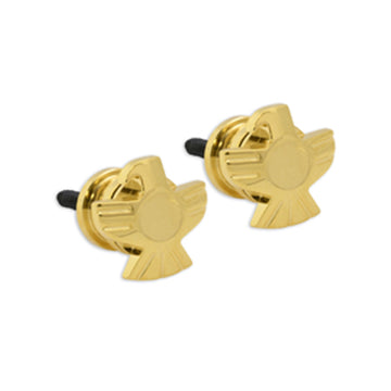 Artist strap button eagle gold