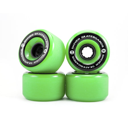 SHIVER-SOLID GREEN W/ BLACK HUB 70MM WHEELS