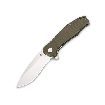 QSP Raven 4.5" Pocket Knife, G10 Gandle (Green)