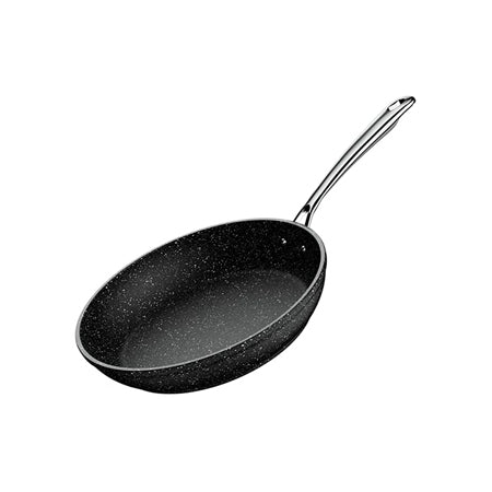 Granite Coating Skillet with Anti-Warp Base, Stainless Steel Handle