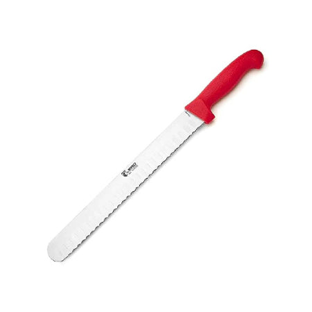 Jero Pitmaster Series Serrated Concavo Slicer - Wide 12" Granton Serrated Edge Blade