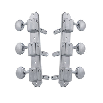Vintage Vertical Chrome Set 6 3 + 3 on Plate
