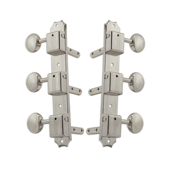 Vintage Vertical Nickel Set 6 3 + 3 on Plate