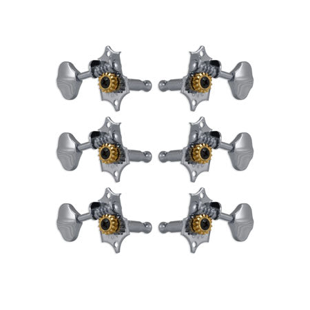 Sta-tite™ horizontal chrome set 6 3 + 3