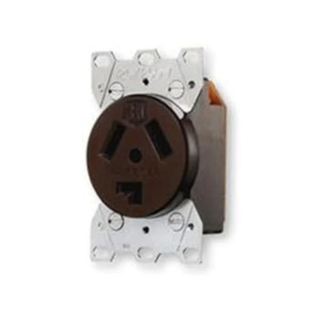 AC Receptacle NEMA 10-30 Female Black 125/250 Volt 30 Amp