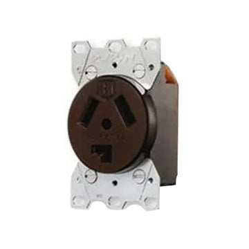 AC Receptacle NEMA 10-30 Female Black 125/250 Volt 30 Amp
