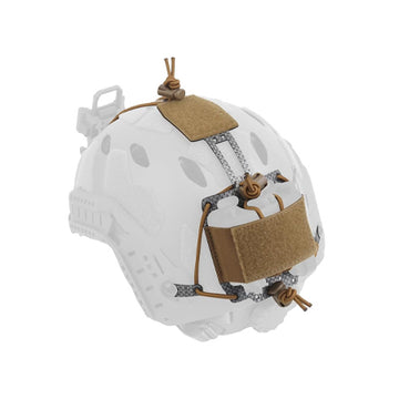 PVS31 NVG Battery Box Storage Pouch,Adjustable Fast Helmet Retention System,T-Shaped Battery Holder Pack with Counterweight Bag