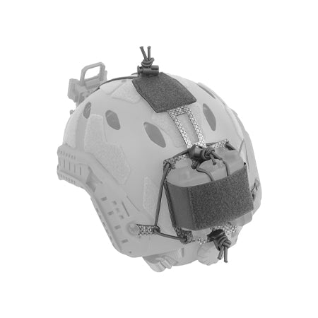 Tactical Helmet PVS31 NVG Battery Box Storage Pouch,Adjustable Fast Helmet Retention System,T-Shaped Battery Holder Pack with Counterweight Bag