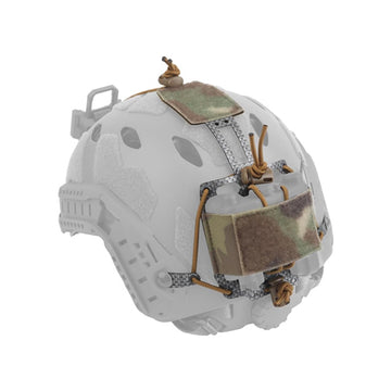 PVS31 NVG Battery Box Storage Pouch,Adjustable Fast Helmet Retention System,T-Shaped Battery Holder Pack with Counterweight Bag