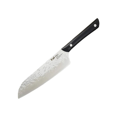 Kai PRO Santoku Riveted POM Handle Knife 7"