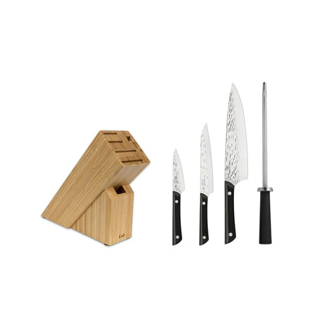 Kai PRO 5-Piece Kitchen Knife and Knife Block Set