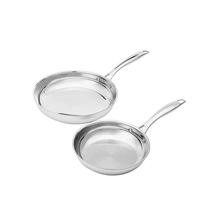 2-Piece Oven Safe Riveted Handle Frying Pan Set