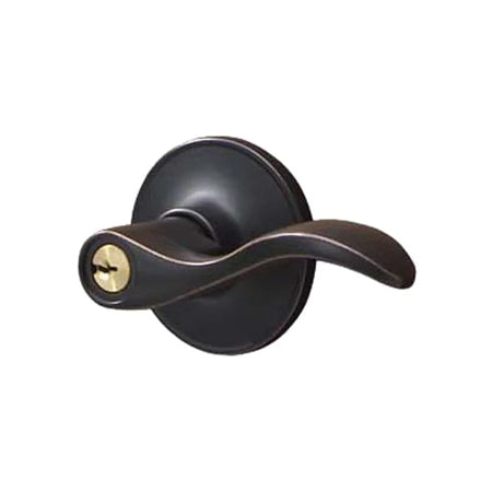 Dexter by Schlage J54SEV716 Seville Keyed Entry Lever, Aged Bronze