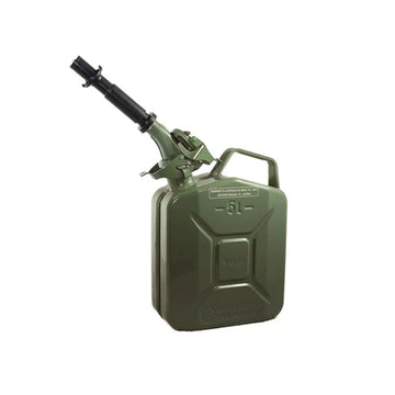 Authentic NATO Jerry Fuel Can and Spout System Khaki (5 Litre)