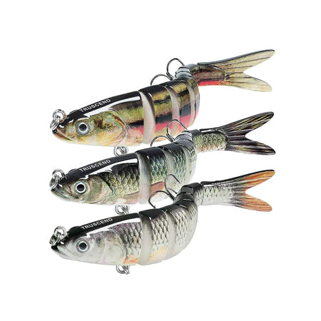 Fishing Lures for Bass Trout Multi Jointed Swimbaits Slow Sinking Bionic