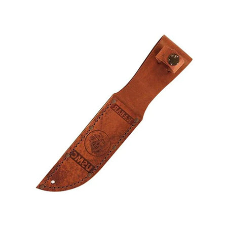 KB1250S - BROWN LEATHER SHEATH- USMC LOGO - FITS 1250-1252