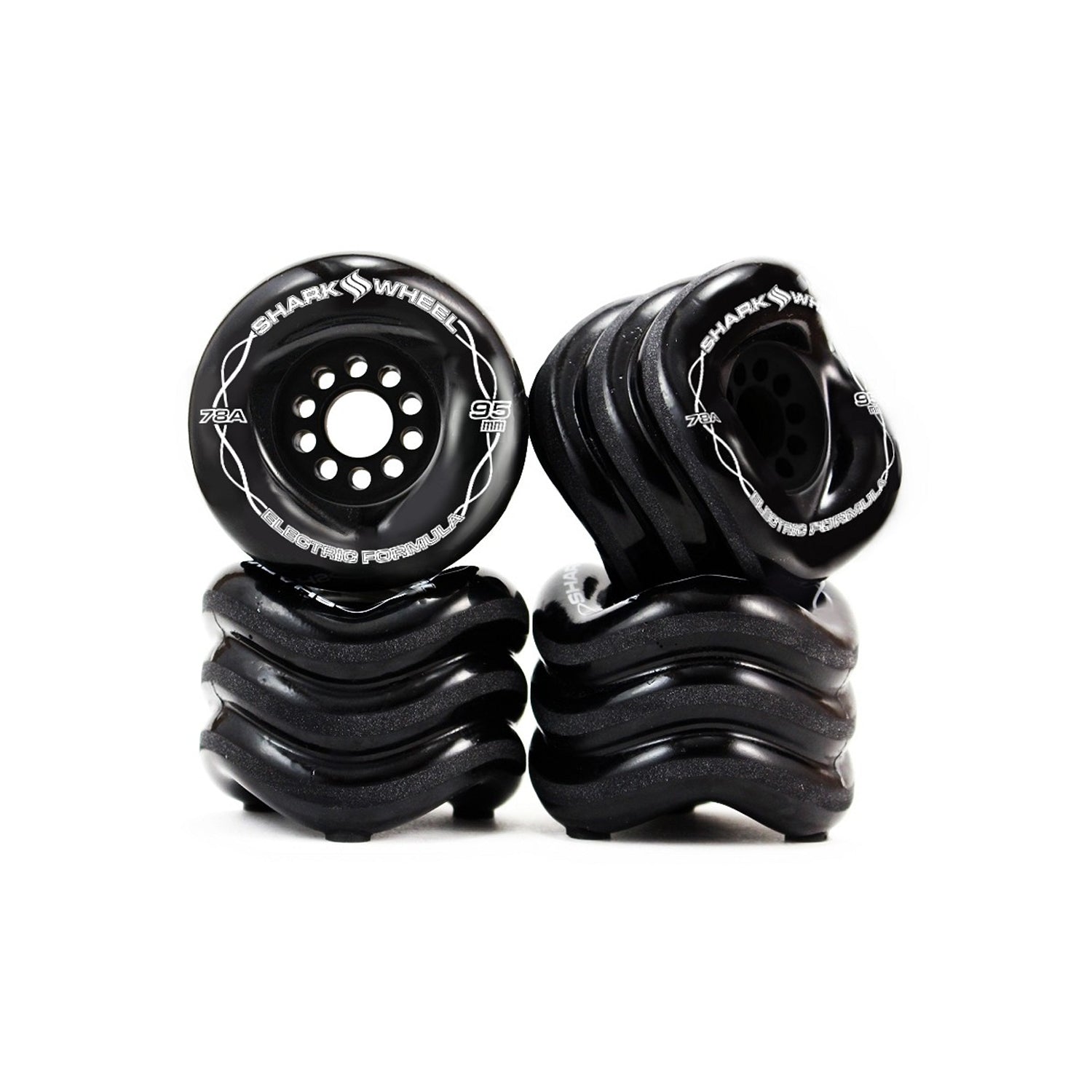 Shark Wheel 95MM, 78A Black - Megalodon Formula