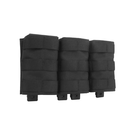 Tactical Triple 5.56 Fast Mag Pouch Molle Open Top Hunting Tactical Nylon Magazine Pouch Airsoft Carrier Pocket(High)
